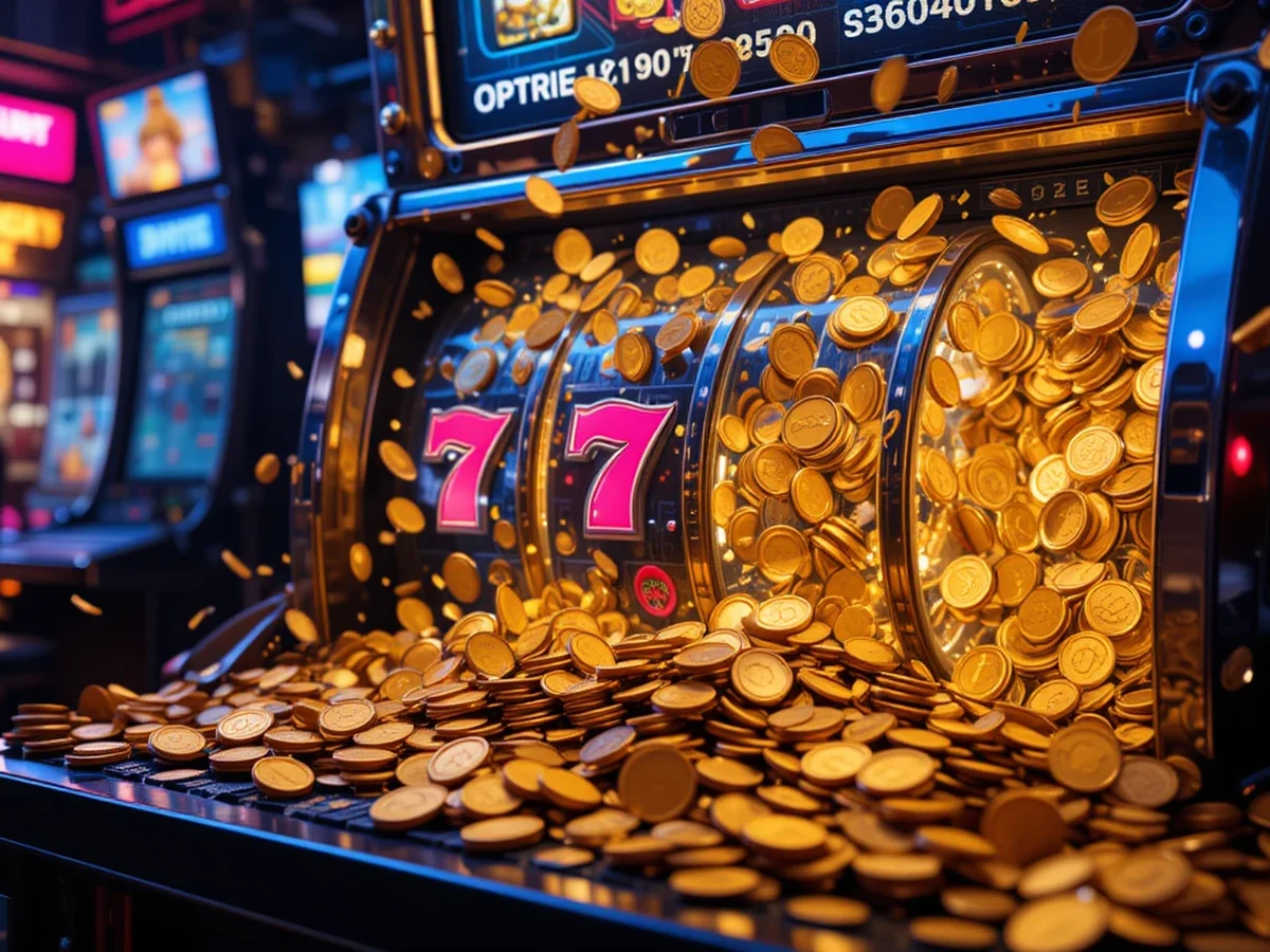 Tampilan visual kategori slot KAMARTOTO dengan gulungan permainan
